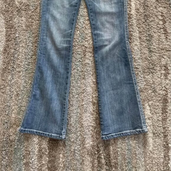 Wrangler Rock 47 Ultra Low Rise Jeans Women’s Sz 7 X 34 - Picture 3 of 5